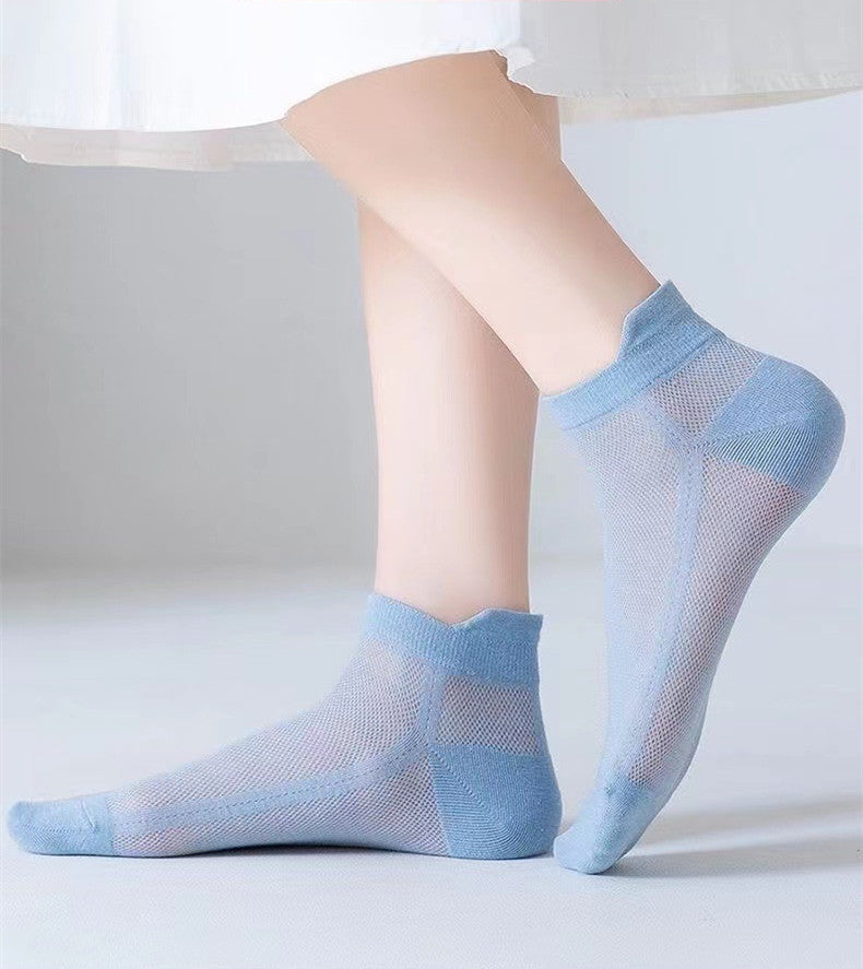 Skarpety z siateczki, męskie/damskie, pięta odporna na otarcia